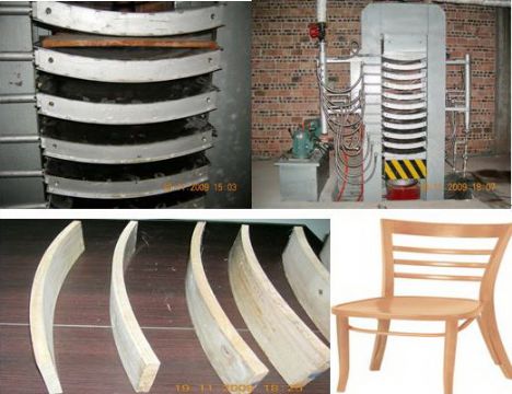 Solid Wood Bending Wood Hot-Press Machinery
